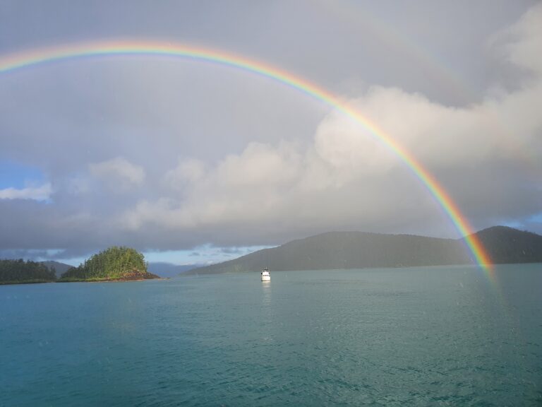 The Whitsundays even turns it on during the rainy days.