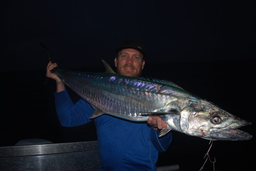 A night time ECSM taken on a rigged squid by Andrew Bowtell.