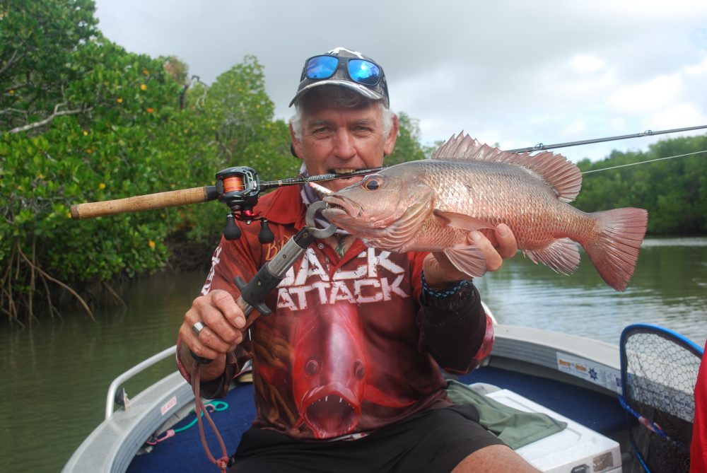 A Diawa Tatulion reel; Dobyns rod; Richo lure and 49cm jack – a lethal combination at the end of season