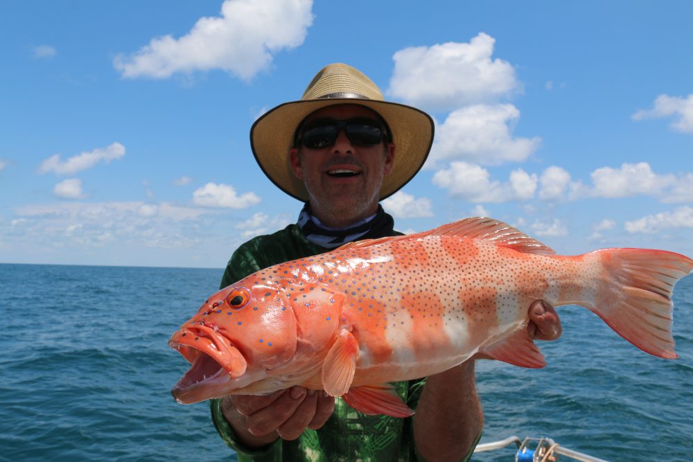 Mark Reinbott caught this nice trout on a berkley gulp.