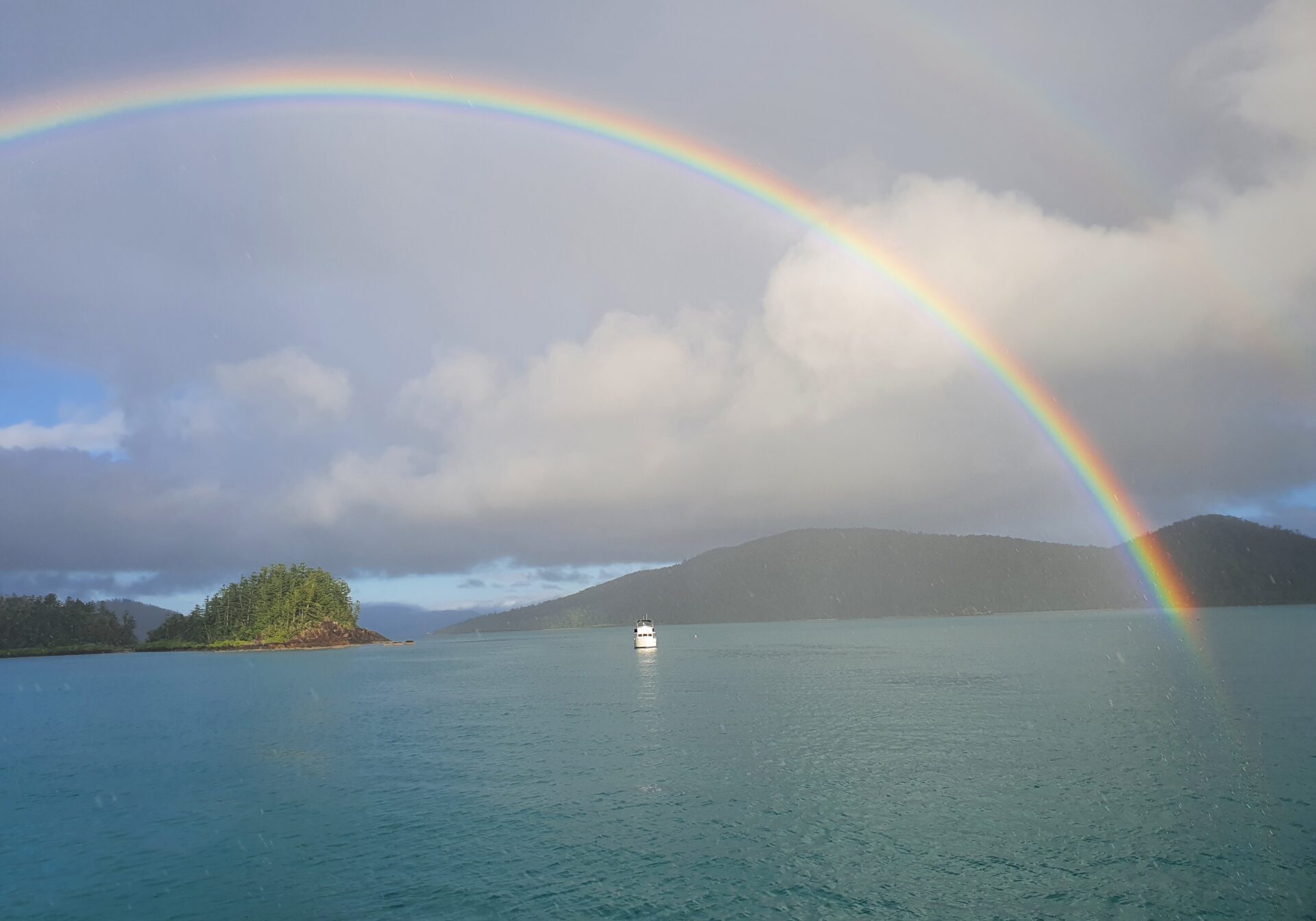 The Whitsundays even turns it on during the rainy days.