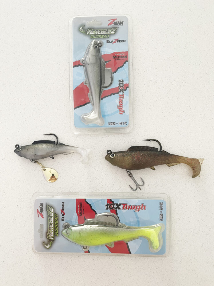 The HerculeZ in the 4 and 5 inch size are well suited to our northern species. You can also see some of the stinger and flasher options they offer anglers.
